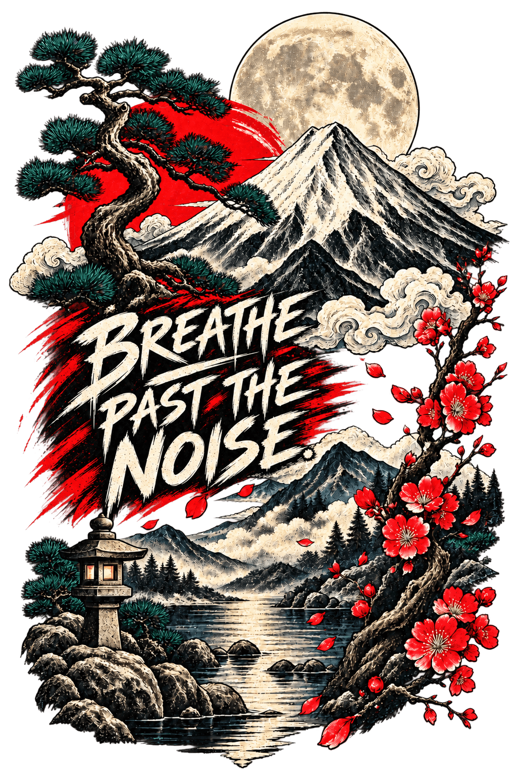 BREATHE PAST THE NOISE.